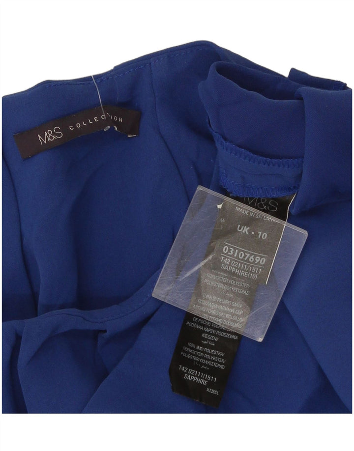 Marks & Spencer Γυναικείο φόρεμα Shift UK 10 Small Blue Polyester