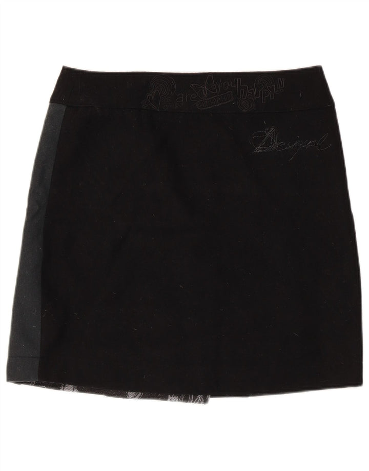 Γυναικεία γραφική μίνι φούστα Desigual EU 38 Medium W32 Black Patchwork
