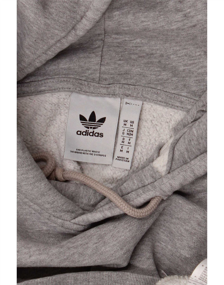 Ανδρικό φούτερ Adidas, μεσαίο γκρι βαμβακερό
