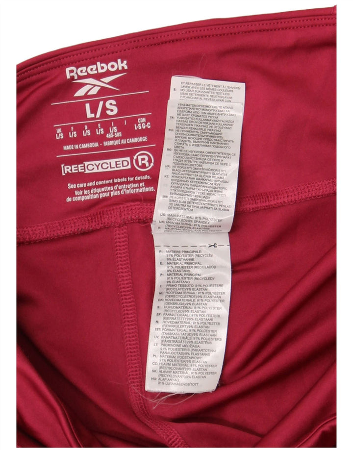 Γυναικεία κολάν Reebok UK 14 Large Βουργουνδίας Πολυεστέρας