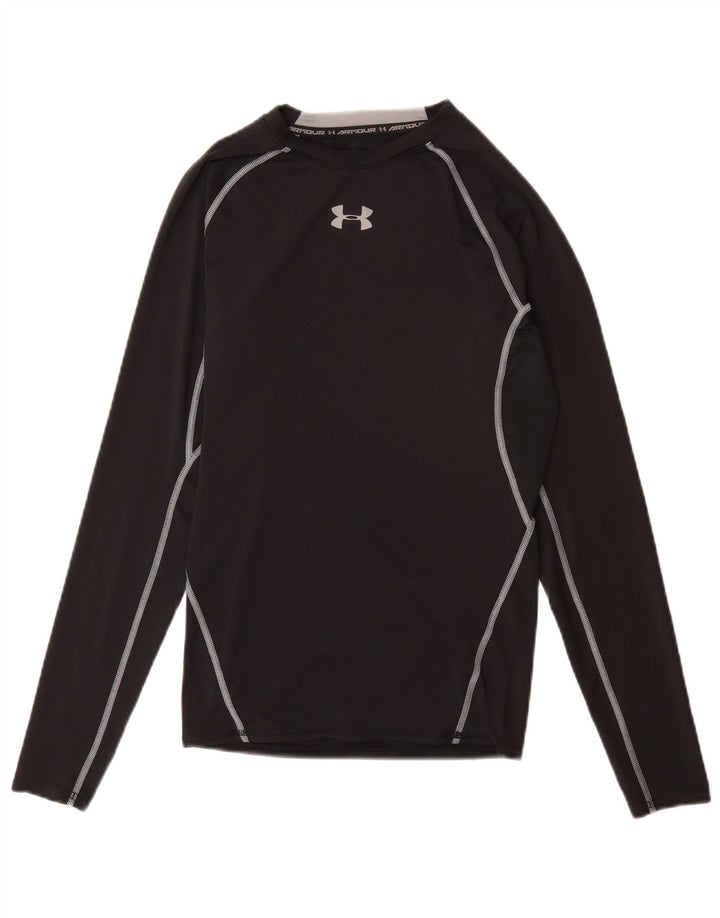 Under Armour Ανδρικό Μπλουζάκι Συμπίεσης Μακρυμάνικο Μεσαίο Μαύρο