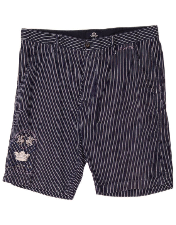 Ανδρικό σορτς Chino La Martina W36 Large Navy Blue Pinstripe Βαμβακερό