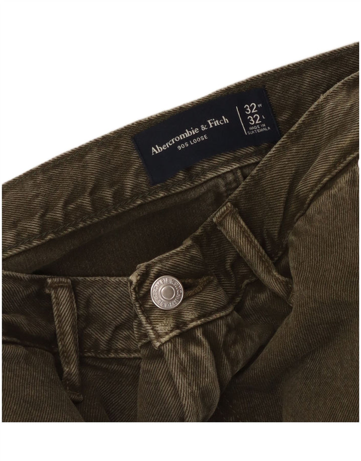 ABERCROMBIE & FITCH Ανδρικό Παντελόνι Cargo Loose Fit W32 L32 Khaki 90s