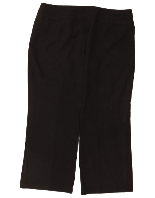Marks & Spencer Γυναικεία Loose Fit Casual Παντελόνια UK 18 XL W38 L28 Μαύρο