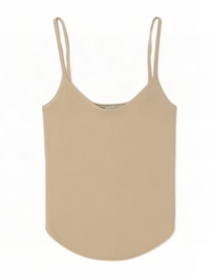 Zara Womens Cami Top UK 8 Small Off White