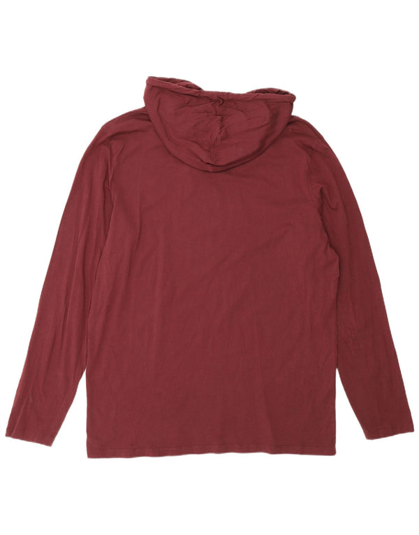 Jack & Jones Ανδρική κουκούλα γραφικό μακρυμάνικο 2XL μπορντό