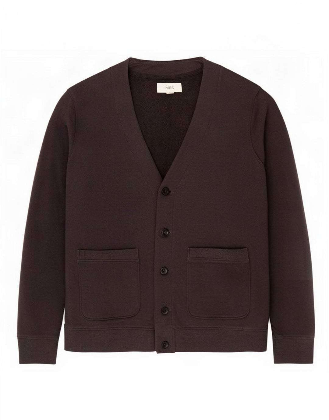 Ανδρική φόρμα Marks & Spencer Top Jacket Μεγάλο Navy Blue από βαμβάκι