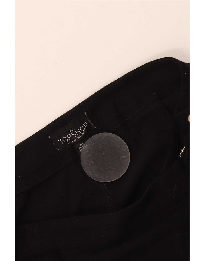 Topshop Γυναικεία Wrap Φούστα UK 8 Small W28 Black Polyester