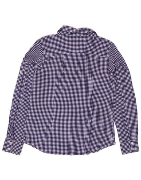 Tommy Hilfiger Γυναικείο πουκάμισο UK 12 Medium Blue Gingham Cotton