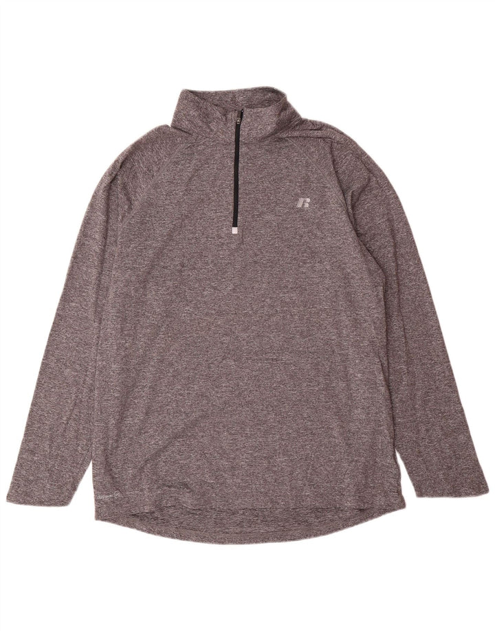 RUSSELL ATHLETIC Ανδρική φόρμα πουλόβερ Dri-Power Top UK 42/44 Large Grey