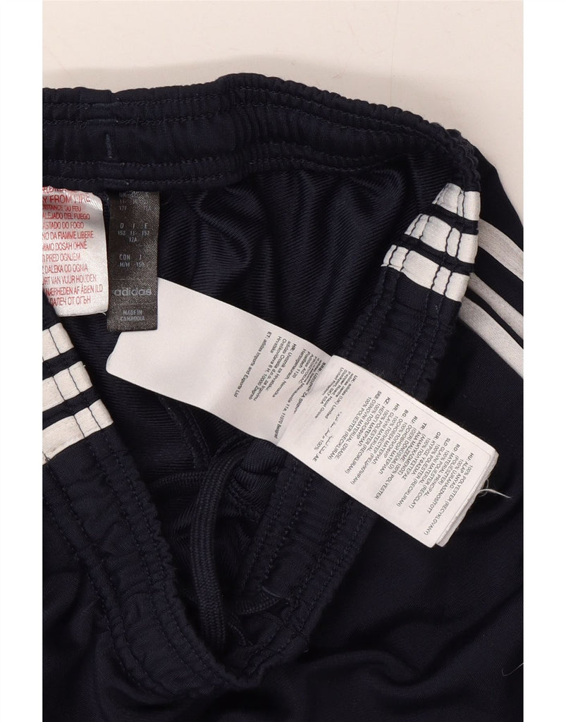 ADIDAS Boys Aeroready Tracksuit Trousers 11-12 Years  Navy Blue Polyester Vintage Adidas and Second-Hand Adidas from Messina Hembry 