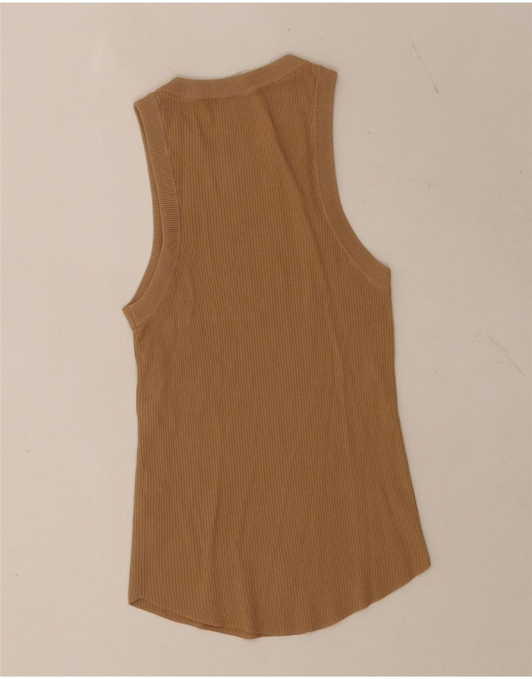 Zara Γυναικείο Γιλέκο Τοπ UK 12 Μεσαίου καφέ Πολυεστέρας