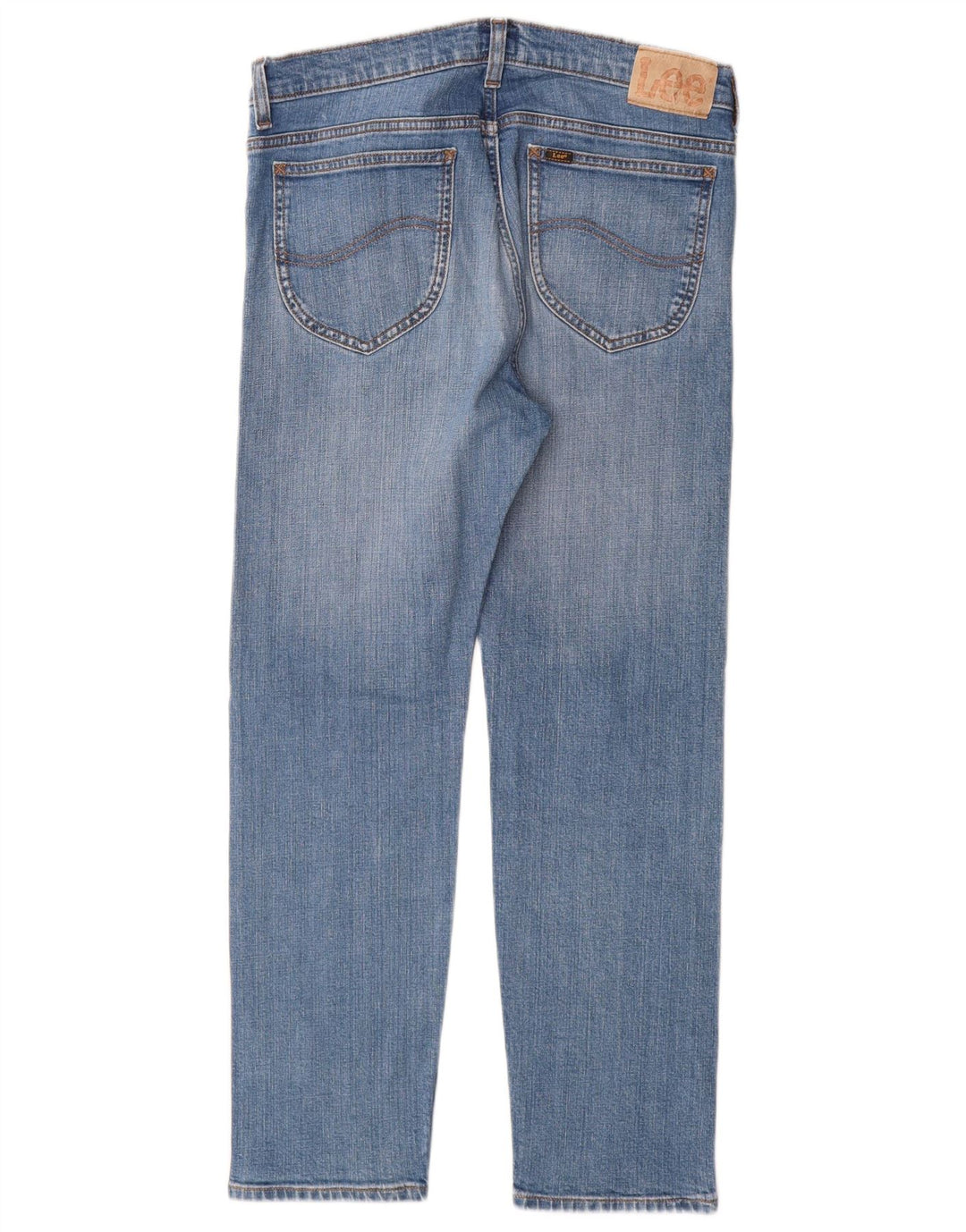 Lee Womens Rider Straight Jeans W32 L28 Blue Cotton