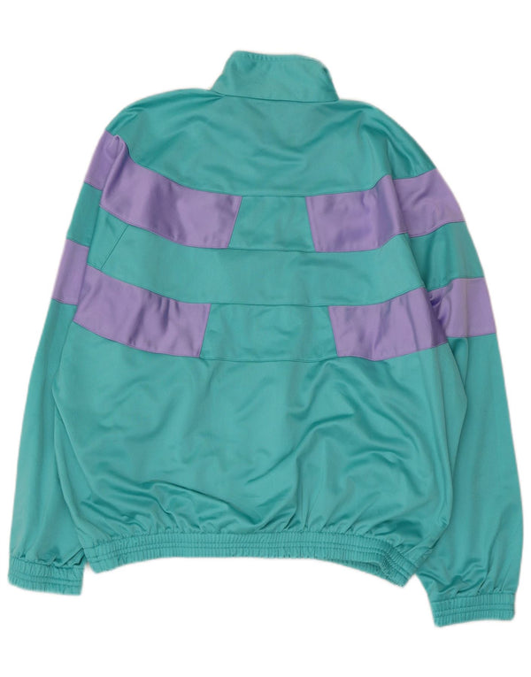Γυναικεία αθλητική φόρμα VINTAGE Top Jacket UK 18 XL Turquoise Colourblock
