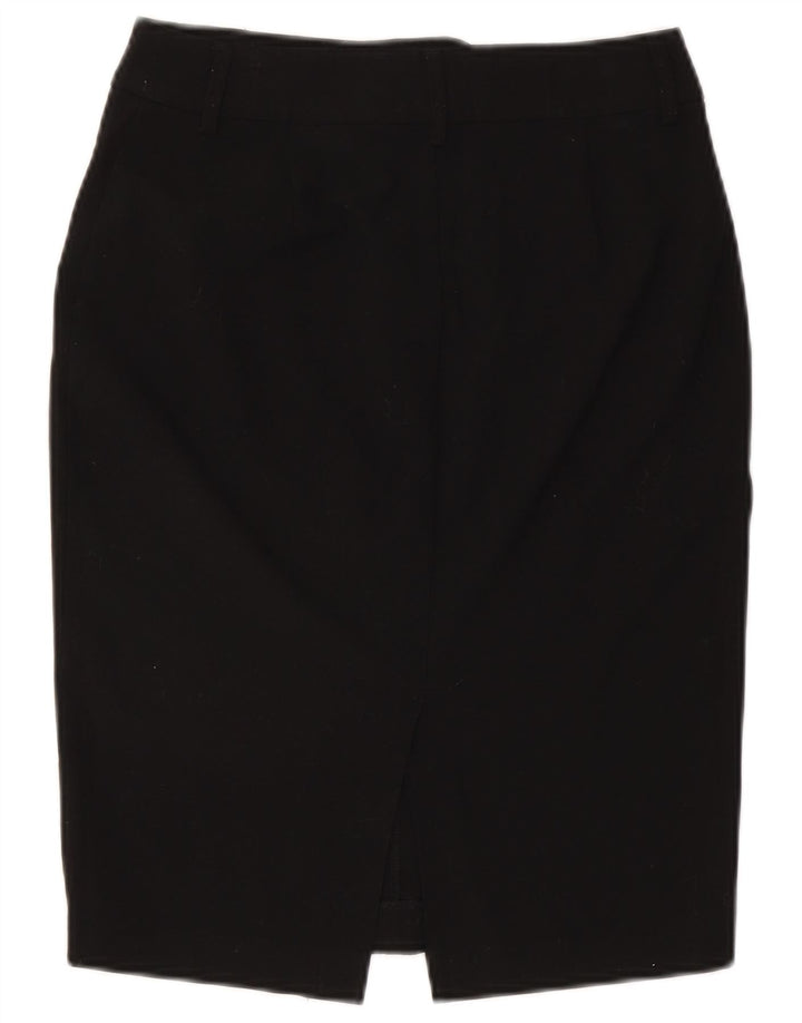 Marks & Spencer Γυναικεία Pencil Φούστα UK 8 Small W27 Black Polyester