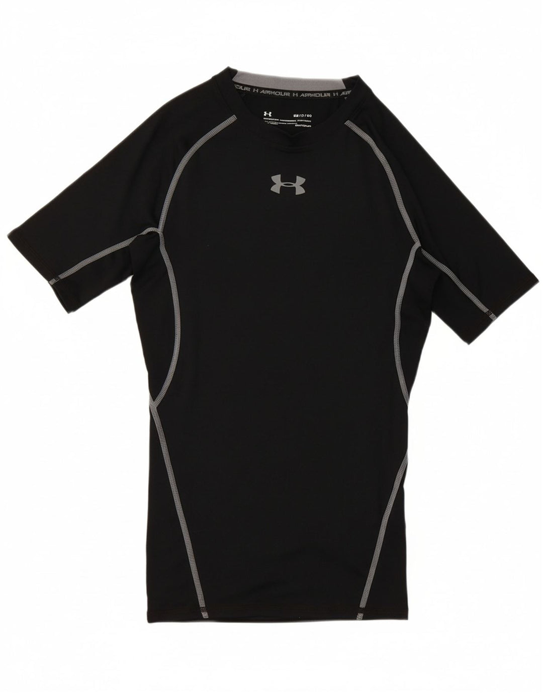 Under Armour Γυναικείο γραφικό T-Shirt Top UK 8 Small Black Polyester