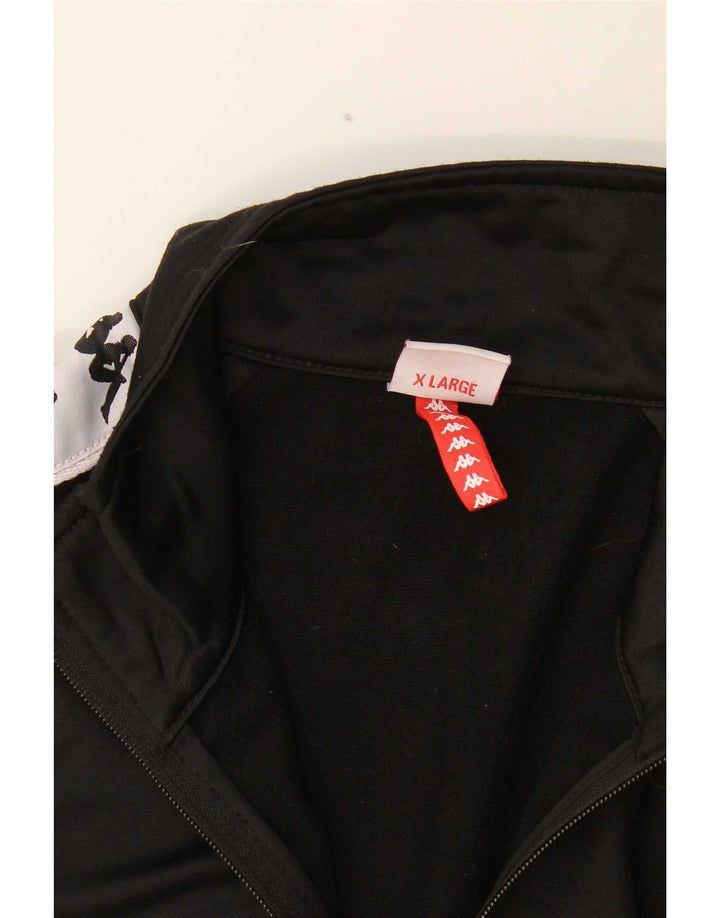 Ανδρική φόρμα γραφική Kappa Top Jacket XL Black Colourblock