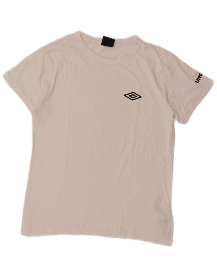 Ανδρικό T-Shirt Umbro Τοπ μεσαίο λευκό βαμβακερό