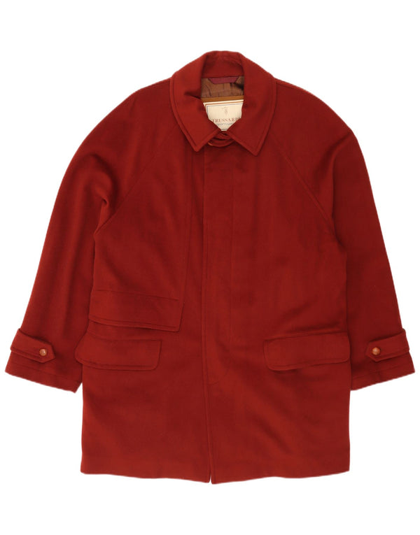 Ανδρικό Πανωφόρι Trussardi IT 48 Παρθένο Μαλλί μεσαίου καφέ