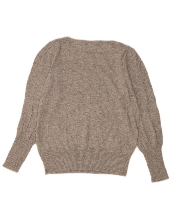 Marks & Spencer Γυναικείο πουλόβερ με λαιμόκαυστο UK 14 Medium Grey Flecked