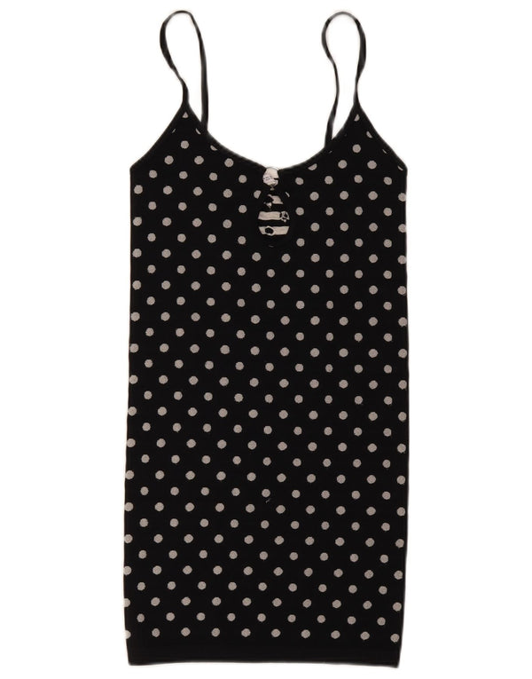 Zara Womens Cami Top UK 12 Medium Black Pot
