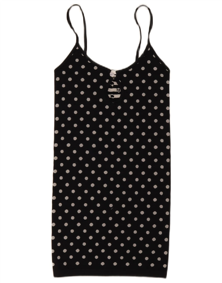 Zara Womens Cami Top UK 12 Medium Black Pot