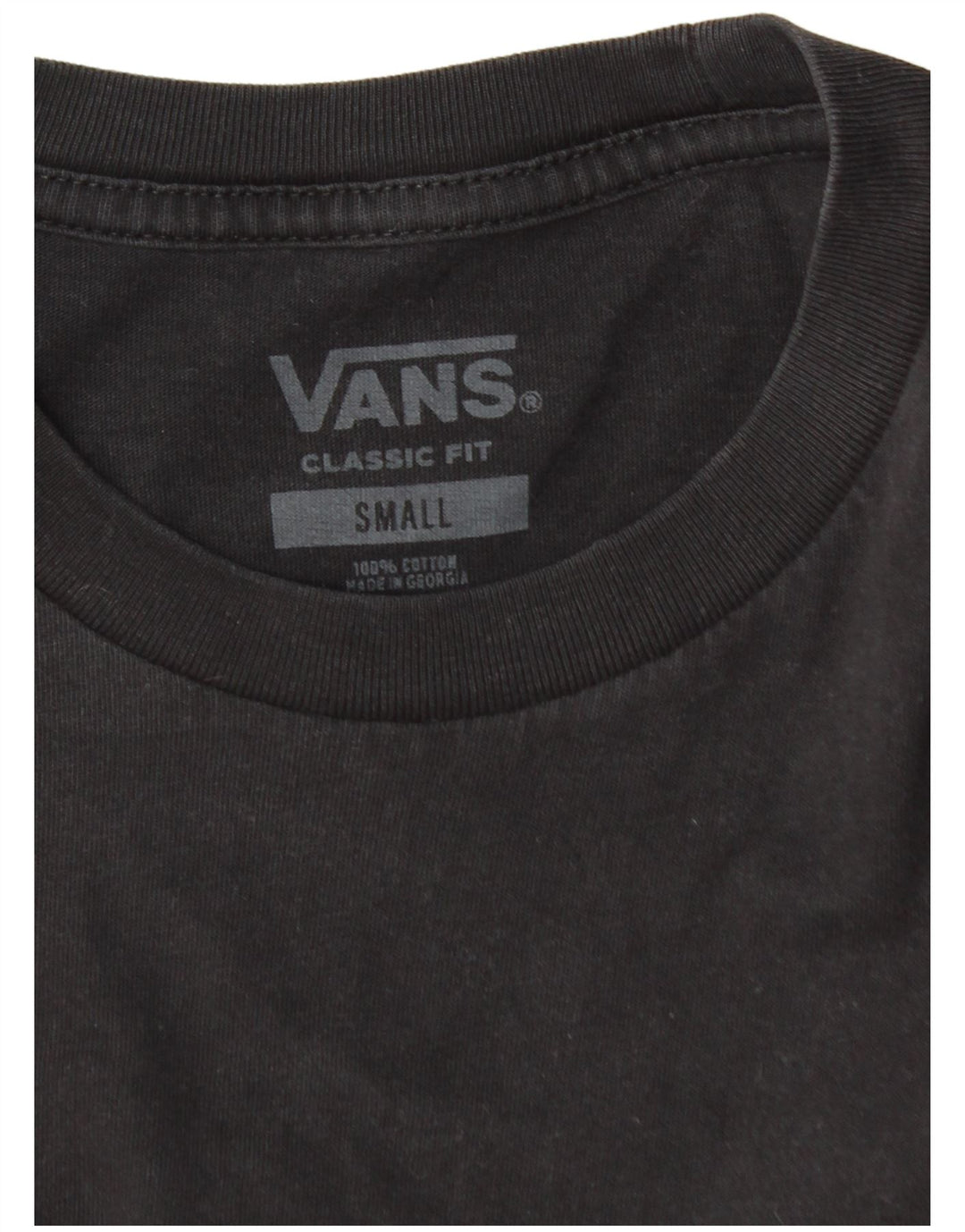 Ανδρικό μπλουζάκι VANS Classic Fit Top Μικρό μαύρο βαμβακερό