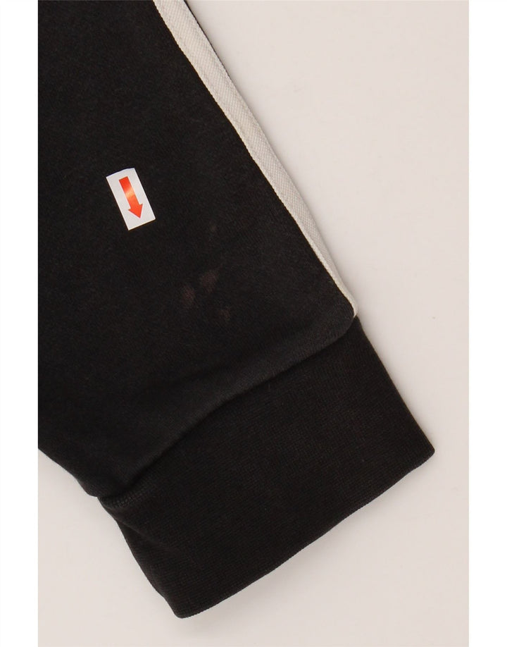 Ανδρικό πουλόβερ με κουκούλα με φερμουάρ ADIDAS μεγάλο μαύρο βαμβακερό