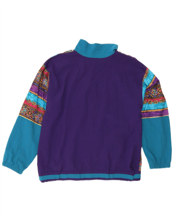 Vintage γυναικεία αθλητική φόρμα Top Jacket UK 16 Large πολύχρωμα Colourblock