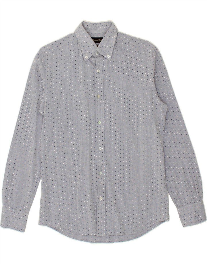 MASSIMO DUTTI Mens Shirt Small Green Flecked Vintage Massimo Dutti and Second-Hand Massimo Dutti from Messina Hembry 