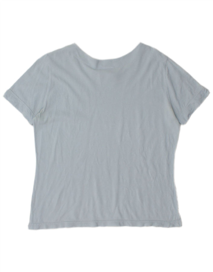 Γυναικείο T-Shirt Lacoste Top Size 48 XL Μπλε βαμβακερό