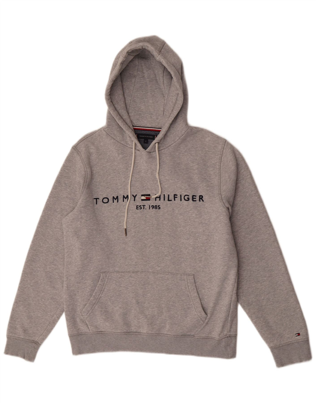 Tommy Hilfiger Ανδρικό γραφικό με κουκούλα, μεσαίο γκρι