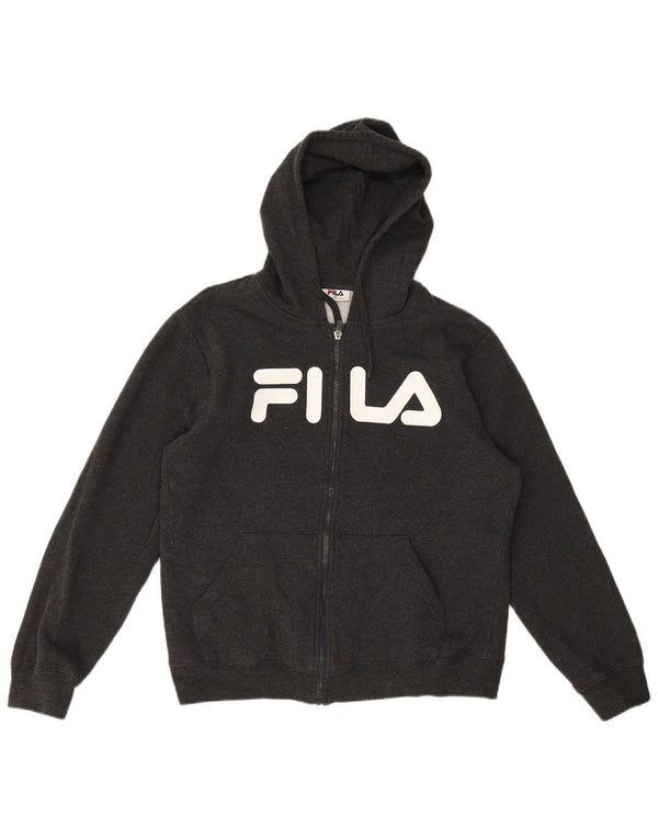 Fila Boys Graphic Zip Hoodie πουλόβερ 15-16 ετών γκρι βαμβακερό
