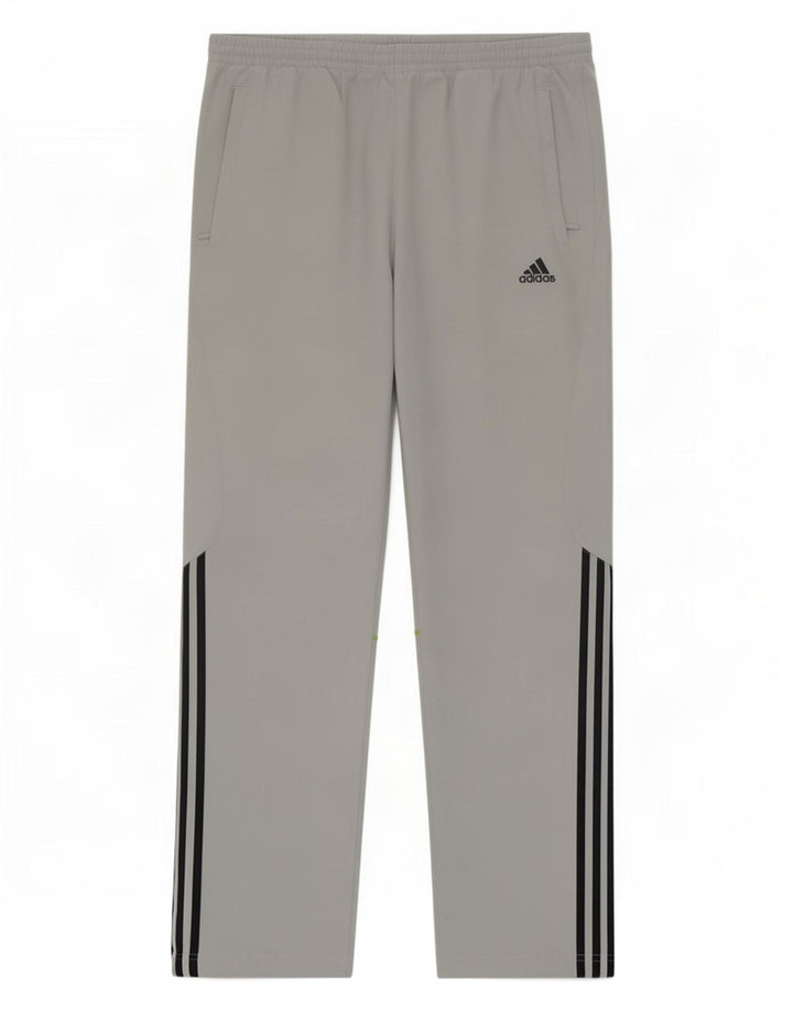 Ανδρική αθλητική φόρμα Adidas Παντελόνι μεσαίου γκρι χρώματος πολυεστέρας