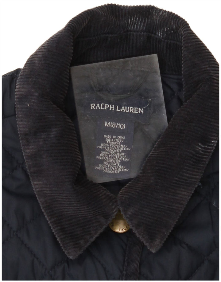 RALPH LAUREN Γυναικεία καπιτονέ μπουφάν 8-9 ετών Medium Navy Blue Polyester