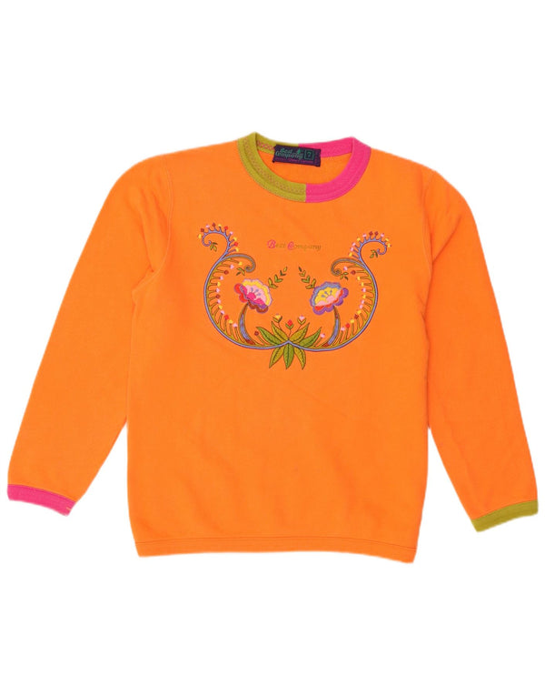 Best Company Girls By Olmes Carretti Sweatshirt Jumper 6-7 Years Orange
