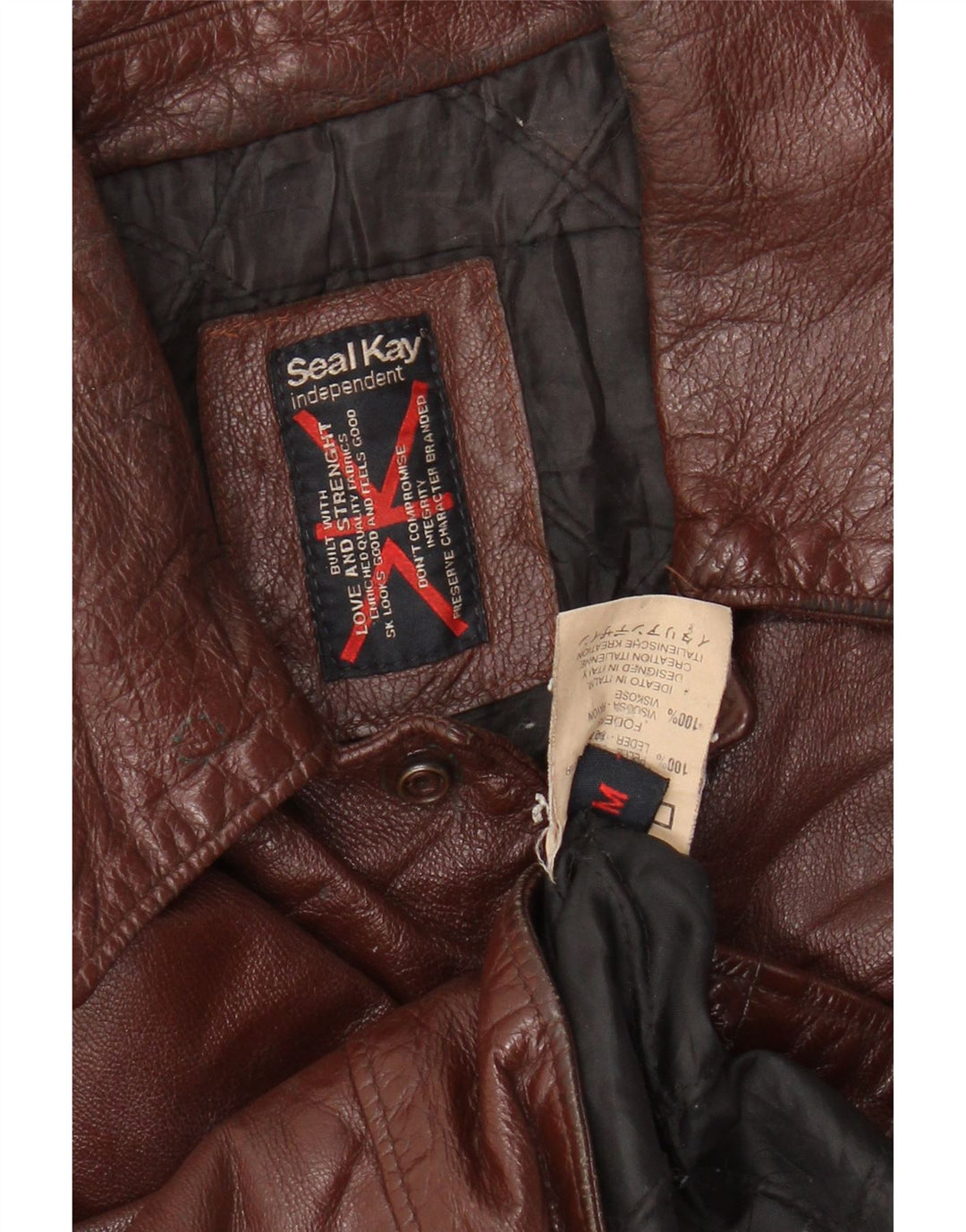 Seal Kay Ανδρικό Δερμάτινο Μπουφάν UK 38 Δερμάτινο Μεσαίο Καφέ