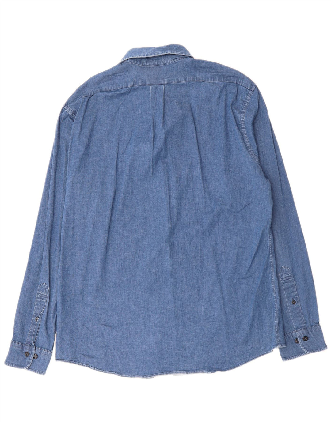 BROOKS BROTHERS Ανδρικό τζιν πουκάμισο Regent Fit μεγάλο μπλε βαμβακερό