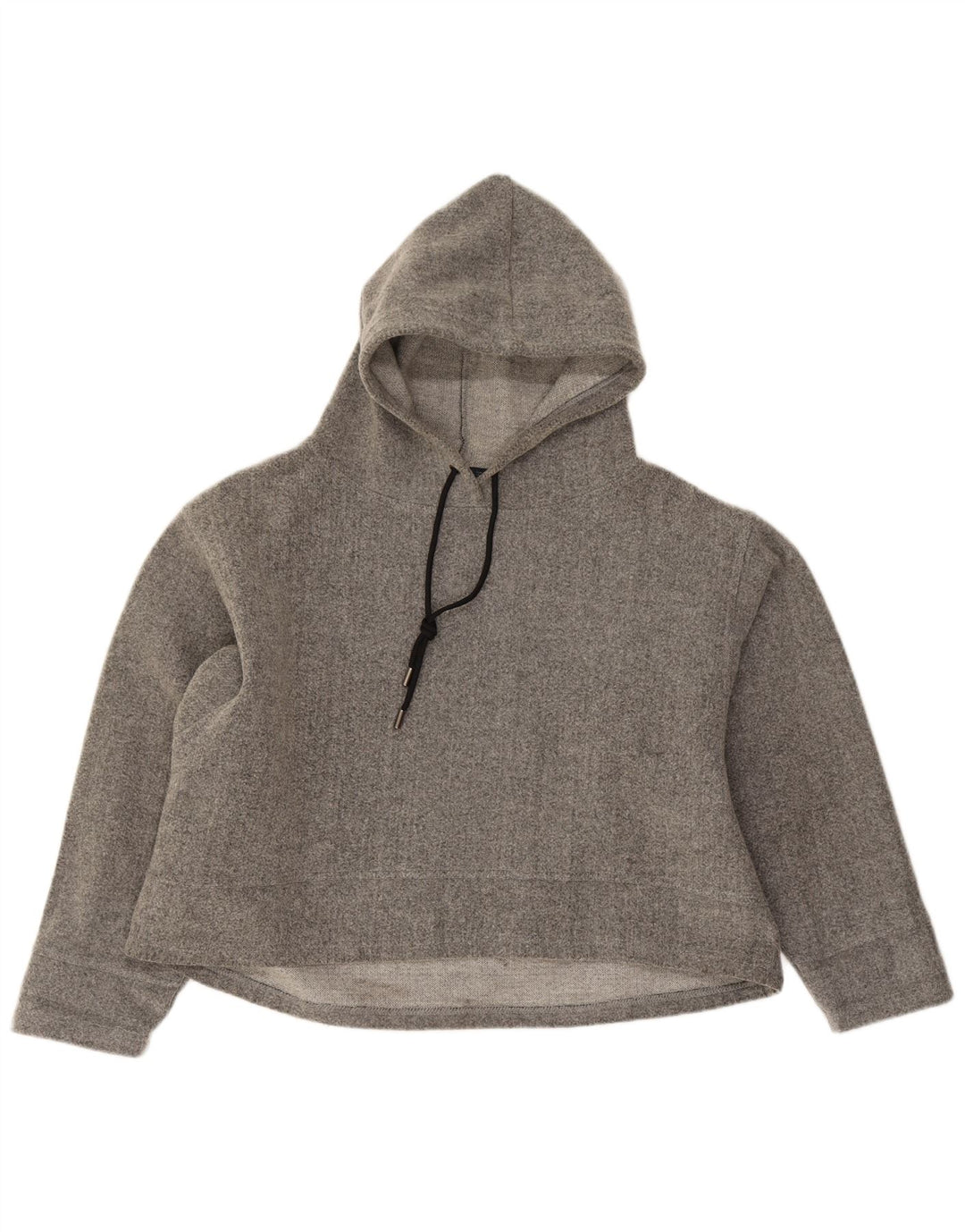 Zara Γυναικείο Hoodie Jumper UK 14 Medium Grey Acrylic