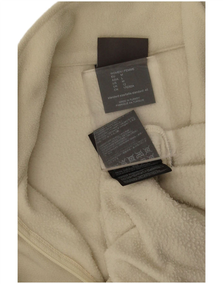 Jack Wolfskin γυναικείο φερμουάρ με λαιμόκοψη φλις άλμα UK 12 μεσαίο μπεζ πολυεστέρας