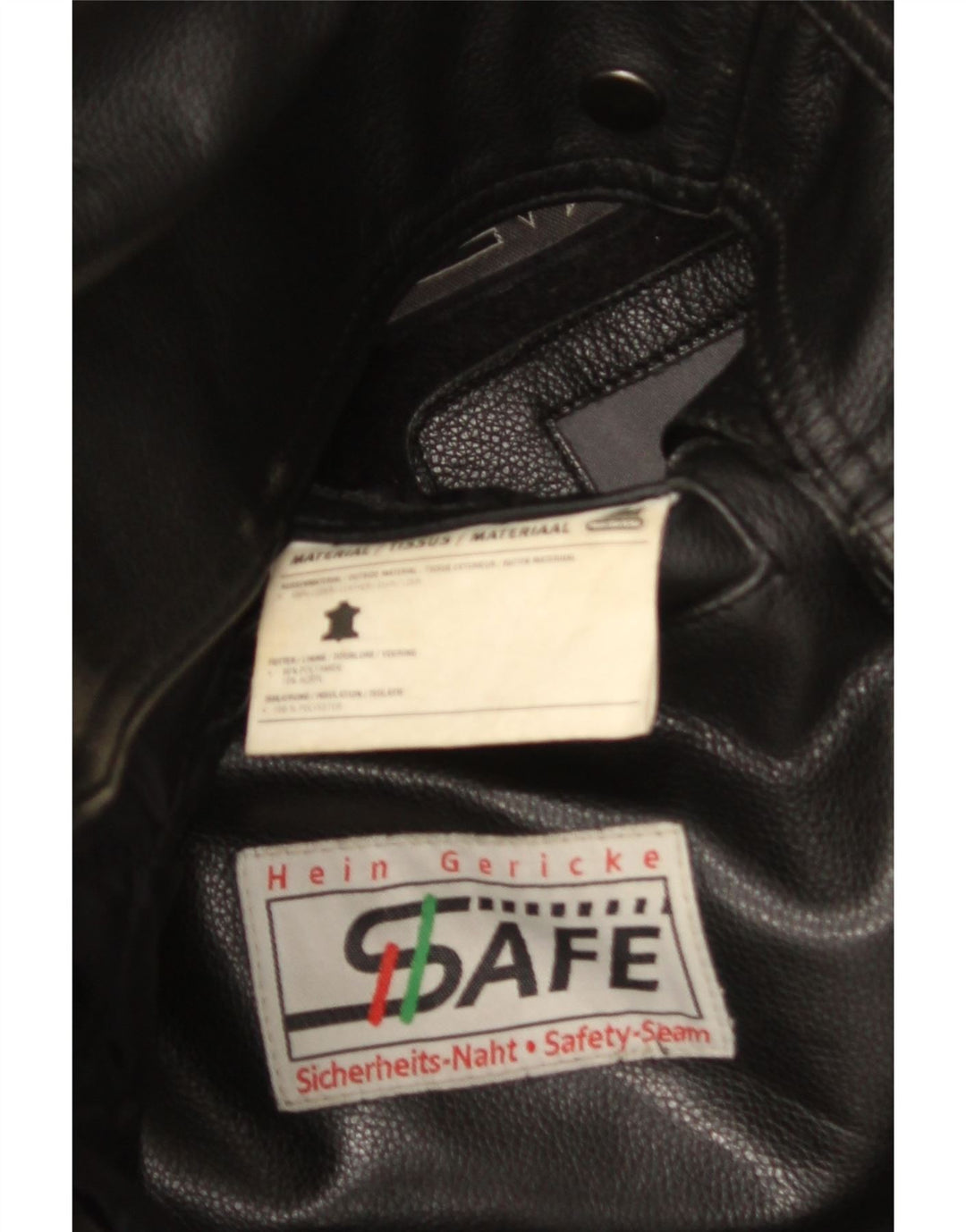 HEIN GERICKE Ανδρικό Δερμάτινο Biker Jacket UK 40 Large Black Leather