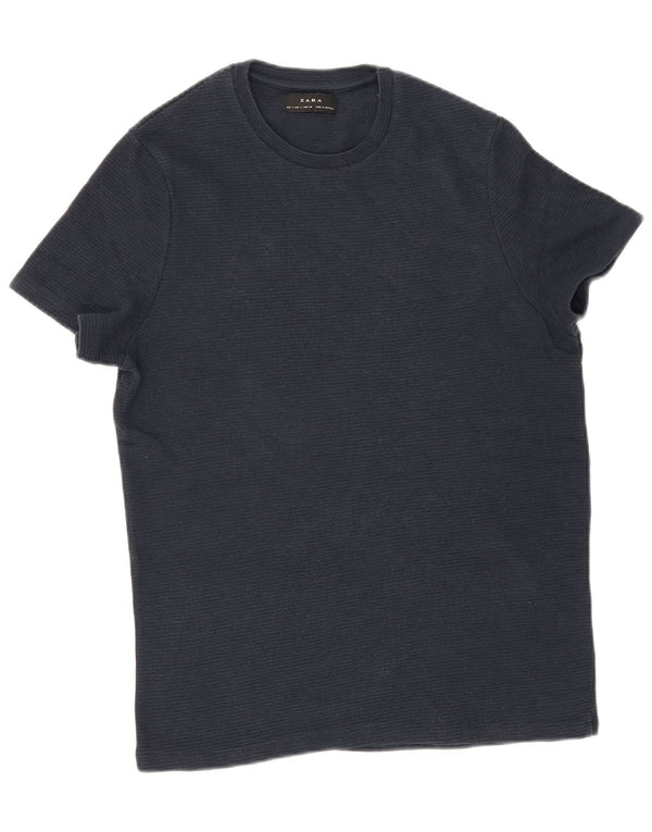 Zara Ανδρικό T-Shirt Top Small Navy Blue