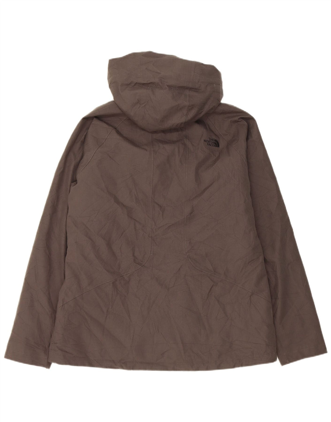 The North Face γυναικείο μπουφάν με κουκούλα αντιανεμικό UK 16 Large Grey Polyester