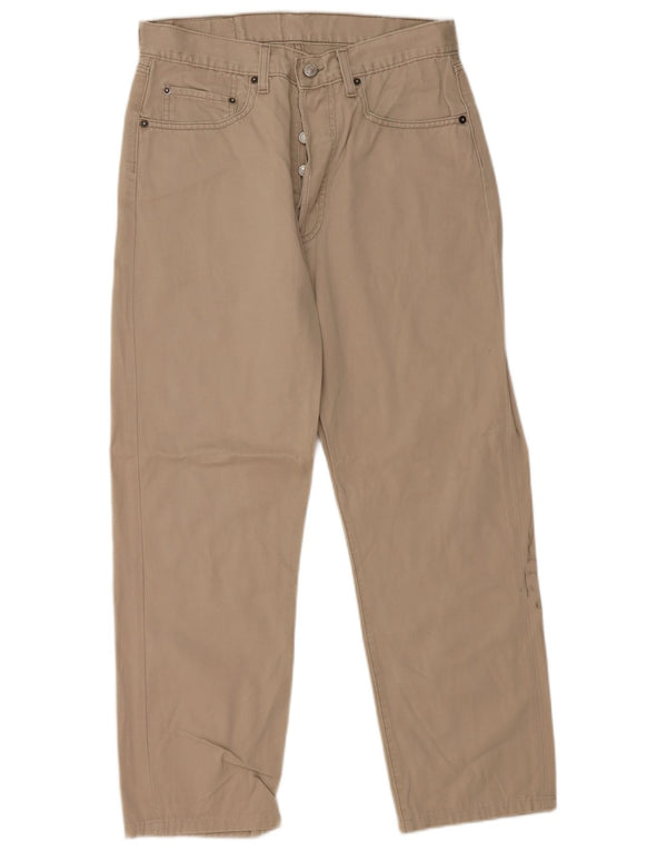 Levi's Mens 451 Straight Straight Jeans W32 L26 Μπεζ βαμβακερό