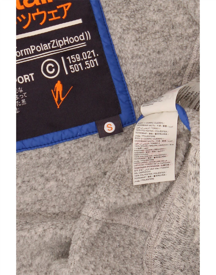 Γυναικείο μπουφάν SUPERDRY με κουκούλα UK 10 Small Grey Colourblock