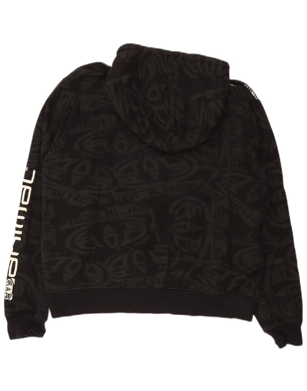 Γυναικείο Animal Graphic Hoodie Jumper UK 18 XL Μαύρο βαμβακερό