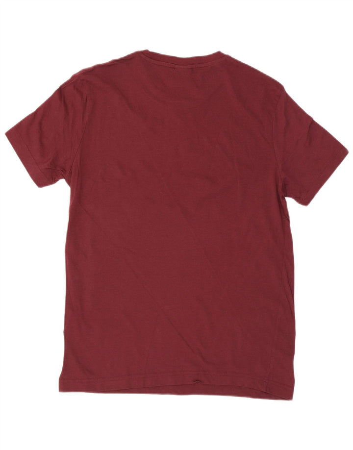 CHAMPION Mens Graphic T-Shirt Top Medium Burgundy Cotton