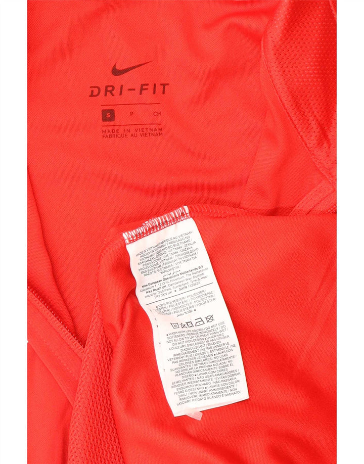 Ανδρική φόρμα γυμναστικής Nike γραφική Dri Fit Μπουφάν από μικρό κόκκινο πολυεστέρα