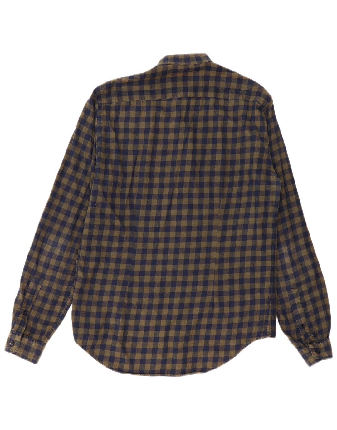 Ανδρικό φανελένιο πουκάμισο ZARA με λεπτή εφαρμογή, μεσαίο χακί