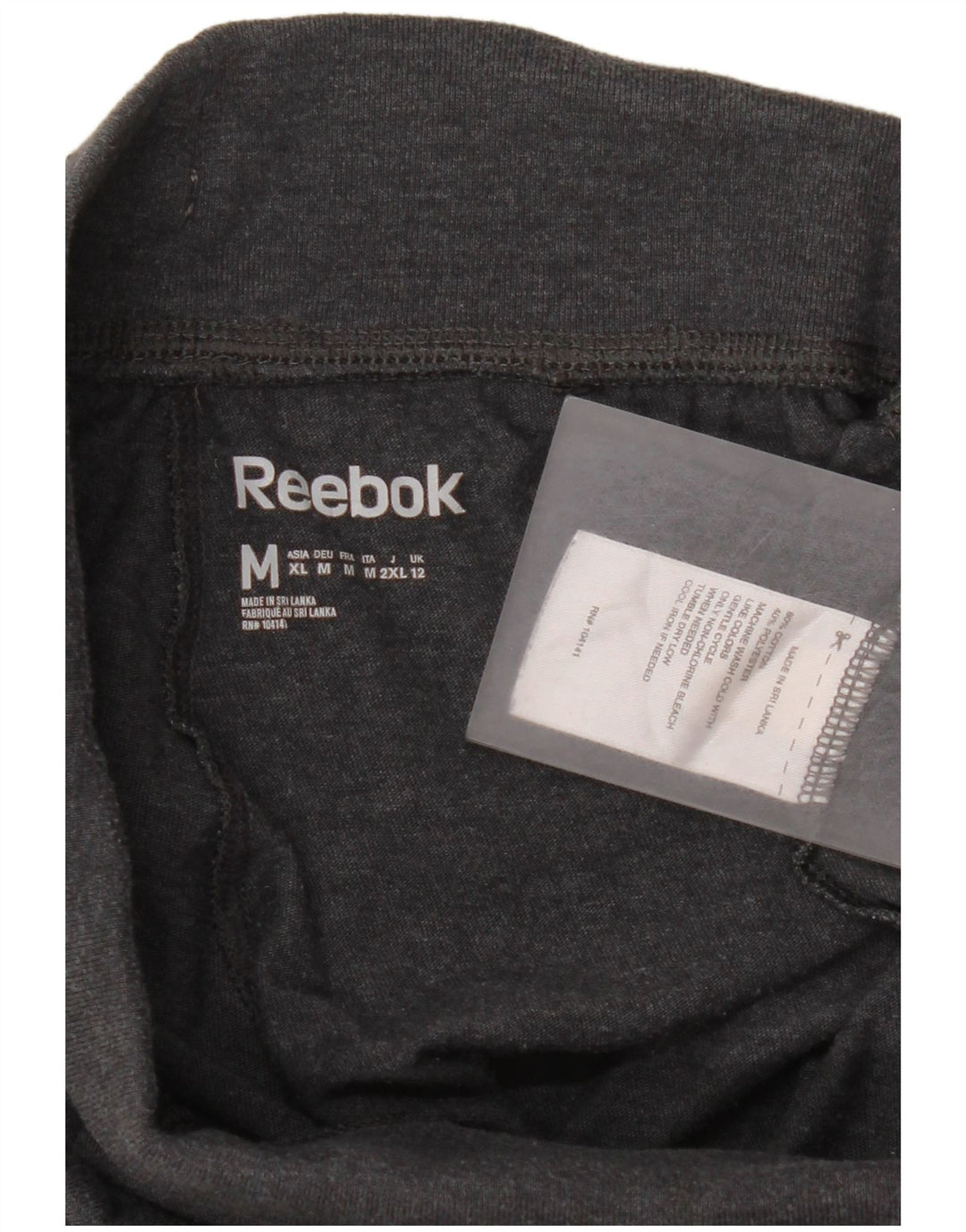 Reebok Γυναικεία φόρμα Capri Παντελόνια Joggers UK 14 Μεσαίο γκρι βαμβακερό